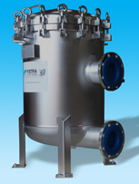8 Filter Bag Stainless Steel Housing