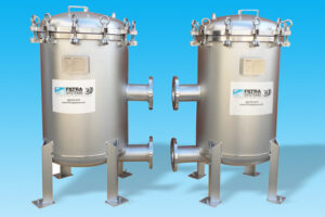 Four bag 304 stainless steel filter housing with